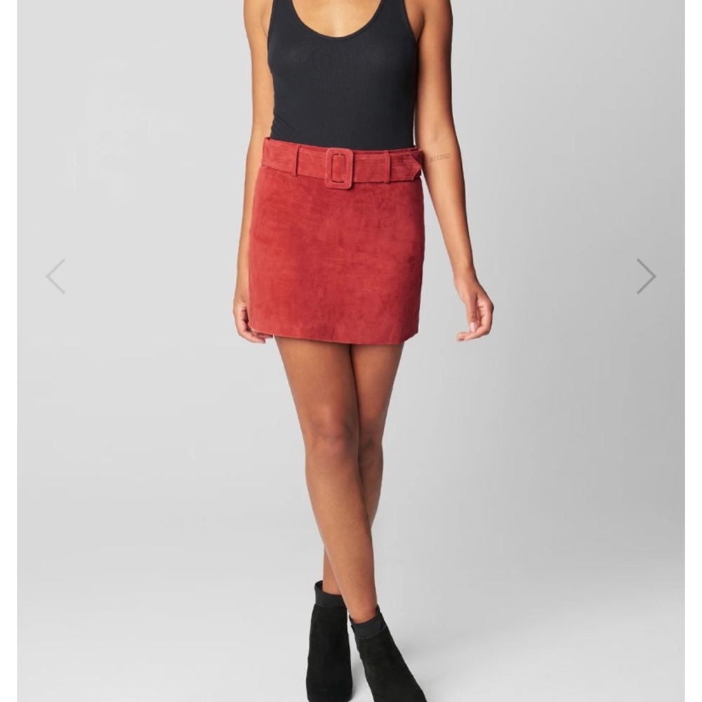 Leather skirt by Blank NYC size 24 (fits like large 25 IMO) in Fired up (red)